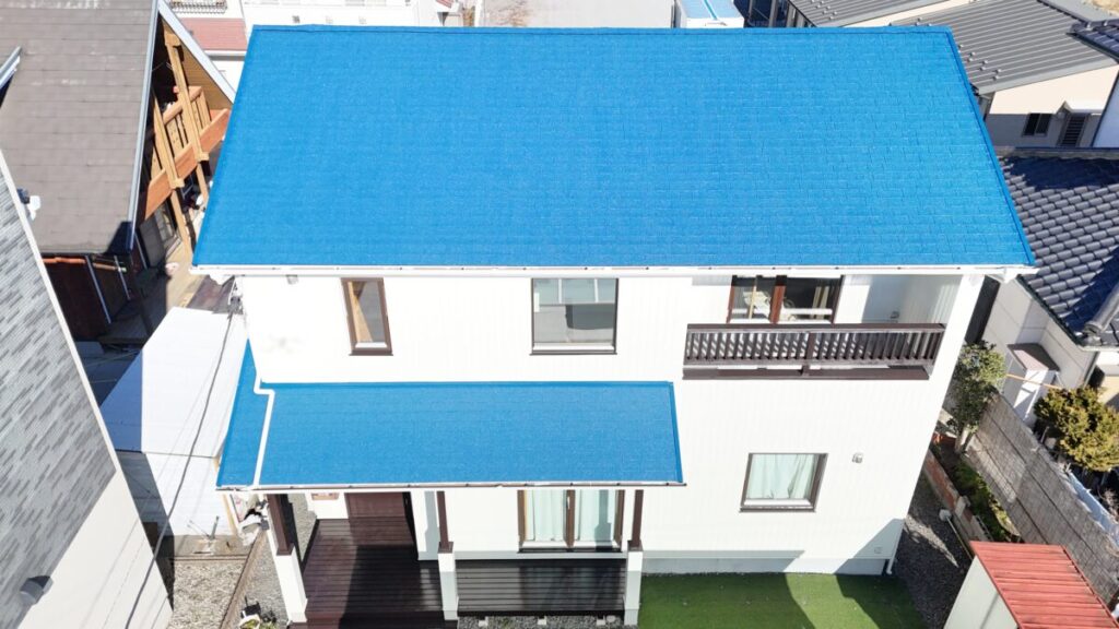 宇都宮市海道町・H様 施工後　完工後の全景写真 無機ゼニスシリーズ